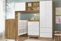 Imagem de Quarto Infantil Sofhia com Conjugado e Cômoda Ternura e Berço Amore Cor Nature e Branco - Peternella