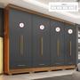 Imagem de Quarto Modulado 4 Peças 8 Portas 4 Gavetas Smart Plus