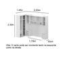 Imagem de Quarto Modulado Casal Cama Queen MDF Lotus Belmax