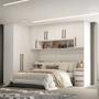 Imagem de Quarto Modulado Casal Cama Queen MDF Lotus Belmax