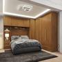 Imagem de Quarto Modulado Casal Completo 4 Peças 5 Portas 4 Gavetas com Maleiro Smart Plus
