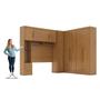 Imagem de Quarto Modulado Casal Completo 4 Peças 5 Portas 4 Gavetas com Maleiro Smart Plus