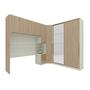 Imagem de Quarto Modulado Casal Completo 8 Portas 3 Gavetas com Espelho Seletto