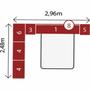 Imagem de Quarto Modulado Casal Módena 7 Pçs Comp. 10 Nogal Touch