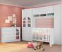 Imagem de Quarto Modulado Infantil Eloisa com Berço Doce Sonho Branco -  Phoenix Baby