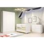 Imagem de Quarto para Bebê com Guarda Roupa 4 Portas Cômoda Berço Americano