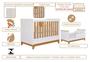 Imagem de Quarto Para Bebê Completo Guarda Roupa, Cômoda E Berço 100% Mdf Biscoito Permobili