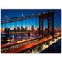 Imagem de Quebra-Cabeça 1000 Peças Paisagens Noturnas Ponte Manhattan Toyster 2308