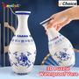 Imagem de Quebra-Cabeça 3D de Vaso de Porcelana - Decoração para Casa em Azul e Branco