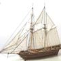 Imagem de Quebra-Cabeça 3D Navio Pirata - Modelo de Madeira Mingkai - Decoração Náutica