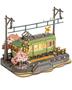 Imagem de Quebra-Cabeça 3D ROBOTIME Sakura Journey Tram - Modelo de Madeira com Luz LED