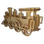 Imagem de Quebra Cabeça 3D Trem Locomotiva Maria Fumaça Mdf
