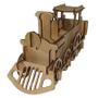 Imagem de Quebra Cabeça 3D Trem Locomotiva Maria Fumaça Mdf
