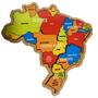 Imagem de Quebra-Cabeça Brasil Mapa Regiões P Brinquedo Educativo Mdf