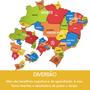 Imagem de Quebra-Cabeça Brasil Mapa Regiões P Brinquedo Educativo MDF