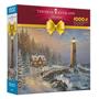 Imagem de Quebra-cabeça Ceaco Thomas Kinkade Holiday Christmas 1000 peças