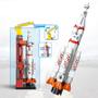 Imagem de Quebra-Cabeça de Foguete Espacial - Blocos de Construção Compatíveis com Lego