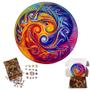 Imagem de Quebra-Cabeça de Madeira 3D Mandala Elementos Grande 300 pçs