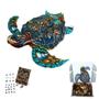 Imagem de Quebra-Cabeça de Madeira 3D Tartaruga Grande A3 - 300 peças
