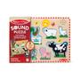 Imagem de Quebra-cabeça de madeira de animais da fazenda com efeitos sonoros (8 peças) - Melissa & Doug