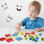 Imagem de Quebra-Cabeça de Madeira Montessori para Crianças - Cubo com Faces Mutáveis