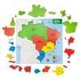 Imagem de Quebra Cabeça Educativo Mapa Do Brasil Regiões Estados Mdf