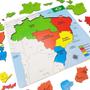 Imagem de Quebra Cabeça Educativo Mapa Do Brasil Regiões Estados Mdf