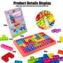 Imagem de Quebra-Cabeça Fidget Toy MILESTAR Big Pop Push Pop Chess Vermelho
