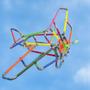 Imagem de Quebra-cabeça Geométrico Edulig Puzzle 3D Avião - 85 peças e conexões