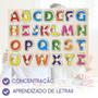 Imagem de Quebra-Cabeça Indantil Encaixe Divertido Com Pinos Letras