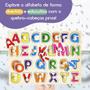 Imagem de Quebra-Cabeça Indantil Encaixe Divertido Com Pinos Letras