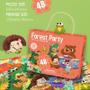 Imagem de Quebra-Cabeça Infantil DIY - 48 Peças com Desenhos de Animais