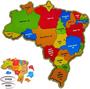 Imagem de Quebra Cabeça Infantil do Mapa do Brasil Educativo Criativo
