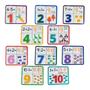 Imagem de Quebra cabeça Infantil Escreva e Apague Brincando com Números Brinquedo Educativo Matemática  Bate Bumbo  4 anos
