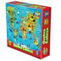 Imagem de Quebra Cabeça Infantil Mapa Mundi dos Animais Puzzle 120 Pc