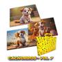 Imagem de Quebra Cabeça Kit Com 3 Modelos Cachorros - Vol 7
