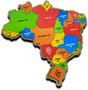 Imagem de Quebra Cabeça Mapa Do Brasil Em MDF Infantil
