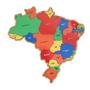 Imagem de Quebra Cabeça Mapa do Brasil G em MDF 2,5mm