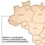 Imagem de Quebra Cabeça Mapa Do Brasil Pedagógico Madeira MDF Regiões
