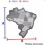 Imagem de Quebra-cabeça Mapa do Brasil - Regiões, Estados e Capitais em Madeira New - 306