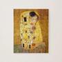 Imagem de Quebra Cabeça Metalizado 1000 peças O Beijo Gustav Klimt 3038 Toyster