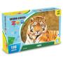 Imagem de Quebra Cabeça Puzzle Infantil Zoo Tigre 108 Peças Nig