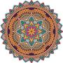 Imagem de Quebra-Cabeça Redondo 500 peças Flor de Mandala