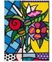 Imagem de Quebra Cabeça Romero britto Flower 500 Peças - Grow