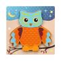 Imagem de Quebra-Cabeças 3D Educativos de Madeira com Animais - Brinquedo de Inteligência para Crianças