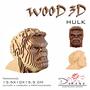 Imagem de Quebra Cabeças 3D Hulk Decoração Ornamento Enfeite