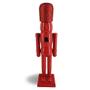 Imagem de Quebra-nozes Ballet Presentes Trendy Wood Nutcracker Figuras Natal Decoração Casa de Natal Decorações Casa de Férias, Estátua de Madeira Decorativa, 15 polegadas, Vermelho Sólido