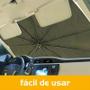 Imagem de Quebra Sol Parabrisa Carro Protetor Solar  Guarda Chuva UV Tapa Painel Proteção Automotivo Veicular Retrátil Dobrável