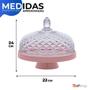 Imagem de Queijeira Luxxor Transparente Acrílico c/ Base Plastica 22cm