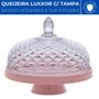 Imagem de Queijeira Luxxor Transparente Acrílico c/ Base Plastica 22cm